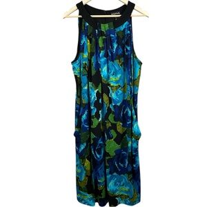 Long Tall Sally Floral Sleeveless Dress with Pockets Size 16
